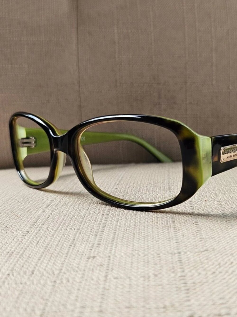 Kate Spade New York Women Eyeglasses Brown Tortoise/Green Glasses Eyewear Paxton